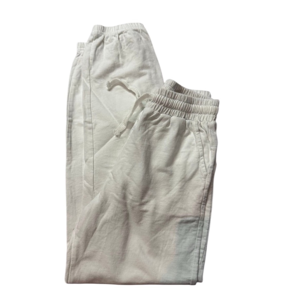 White Drawstring Pants - Picture 2 of 2